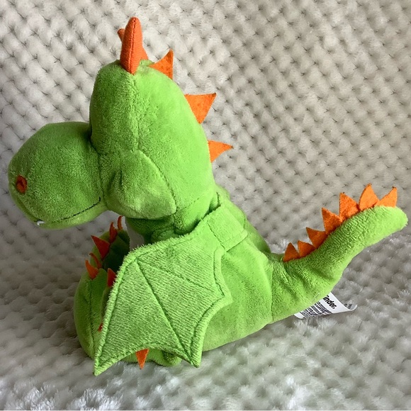 Kinder Surprise Plush Green Dragon Stuffed Animal Toy Embroidered Eyes - Picture 6 of 10